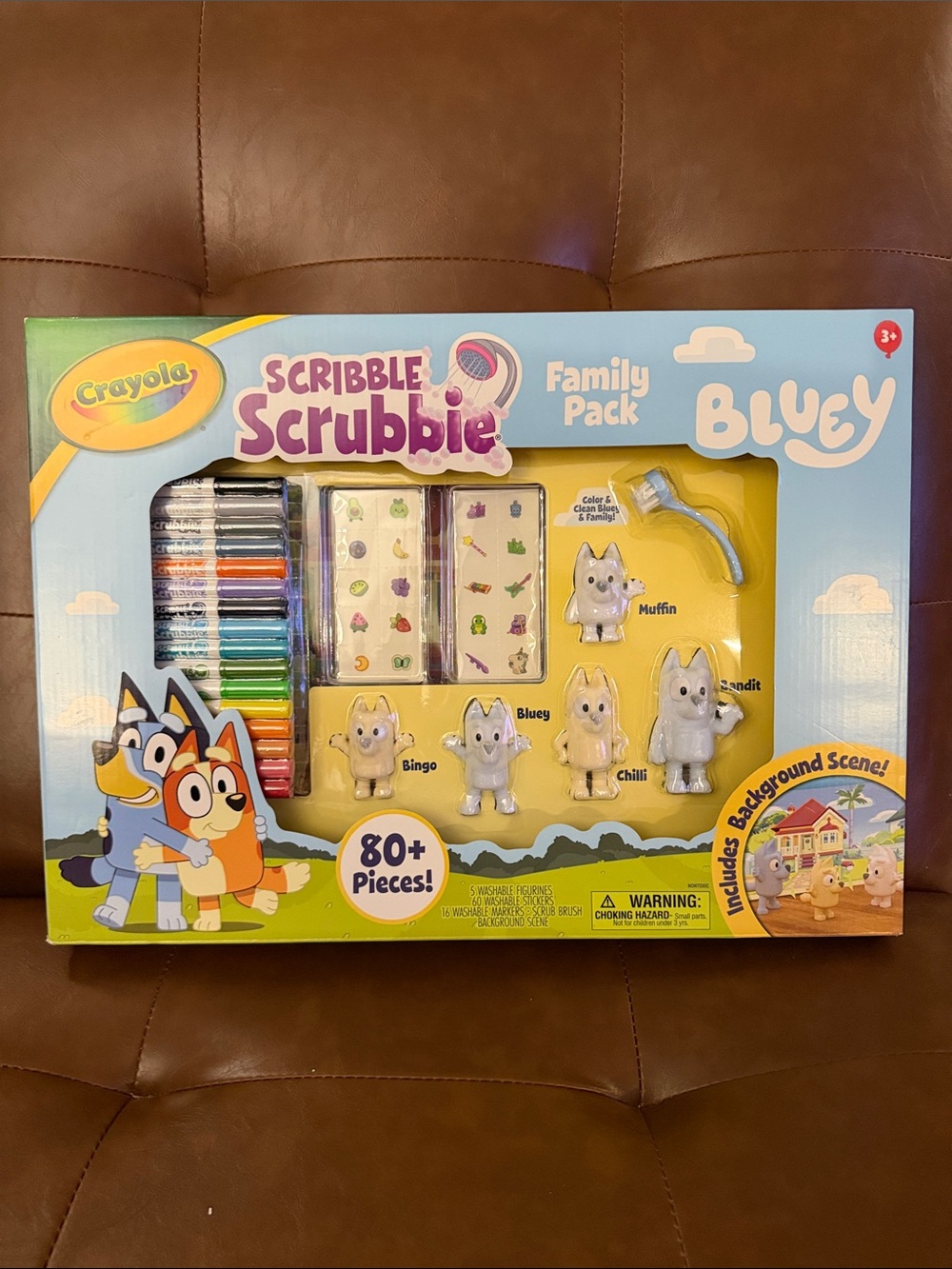 🎨 Crayola Scribble Scrubbie Bluey Family Pack | 80+ Pieces | NEW